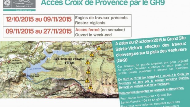 Saint-Marc-Jaumegarde, image de 'Sainte Victoire : accès limité à la Croix de Provence à compter du 12 octobre 2015'