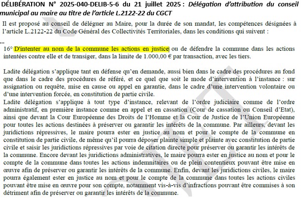 Condamnation pénale de M. LEPIZZERA