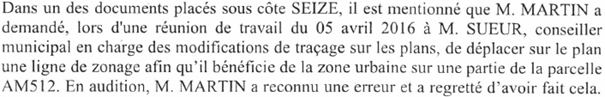 les conseillers «pro-MARTIN» de la majorité municipale refusent le retrait de la protection fonctionnelle accordée à M. MARTIN 